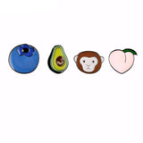 Monkey Fruit Lapel Pin