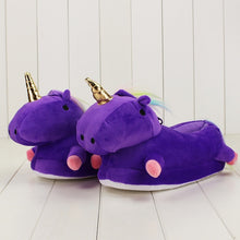 Load image into Gallery viewer, Light Up Unicorn Slippers